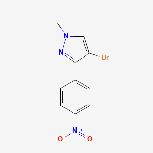 4-bromo-1-methyl-3-(4-nitrophenyl)-1H-pyrazole