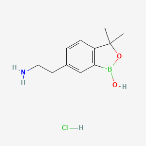 6-(2-aminoethyl)-3,3-dimethylbenzo[c][1,2]oxaborol-1(3H)-ol hydrochloride