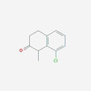 molecular formula C11H11ClO B8466154 1-Methyl-8-chloro-2-tetralone CAS No. 127169-86-2