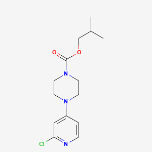 molecular formula C14H20ClN3O2 B8466162 Isobutyl 4-(2-chloropyridin-4-yl)piperazine-1-carboxylate 