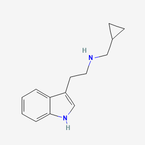 molecular formula C14H18N2 B8466220 N-cyclopropylmethyl-tryptamine 