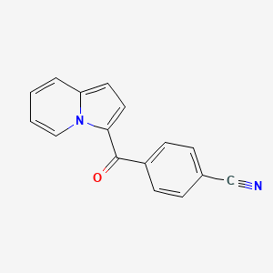 molecular formula C16H10N2O B8466228 3-(4-Cyanobenzoyl)indolizine CAS No. 501948-42-1