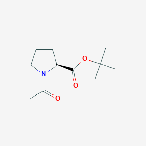 molecular formula C11H19NO3 B8466417 N-acetyl-proline t-butyl ester 
