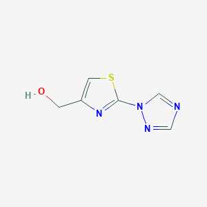 molecular formula C6H6N4OS B8466424 (2-[1,2,4]Triazol-1-ylthiazole-4-yl)methanol 