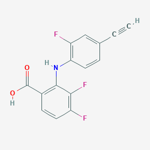 2-(4-Ethynyl-2-fluoroanilino)-3,4-difluorobenzoic acid