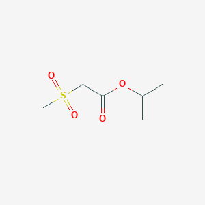 molecular formula C6H12O4S B8466684 Isopropyl methylsulfonylacetate 