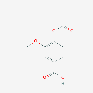 molecular formula C10H10O5 B084668 4-Acetoxy-3-methoxybenzoic acid CAS No. 10543-12-1