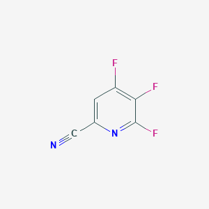molecular formula C6HF3N2 B8466917 4,5,6-Trifluoropicolinonitrile 