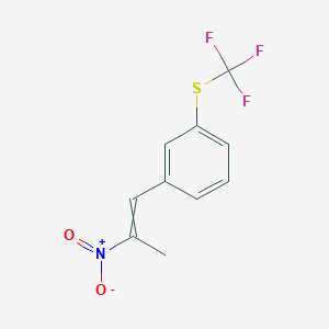 1-(2-Nitroprop-1-en-1-yl)-3-[(trifluoromethyl)sulfanyl]benzene