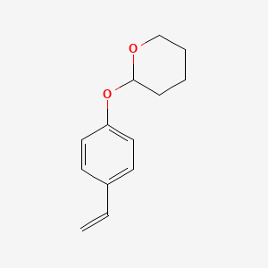 molecular formula C13H16O2 B8466959 p-Tetrahydropyranyloxystyrene CAS No. 65409-15-6