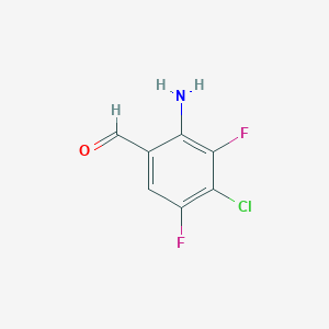 2-Amino-4-chloro-3,5-difluorobenzaldehyde