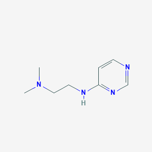 molecular formula C8H14N4 B8467085 4-(2-Dimethylaminoethylamino)pyrimidine 