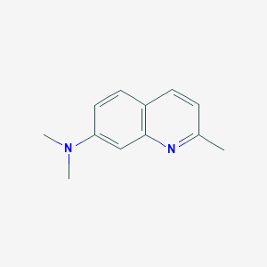 molecular formula C12H14N2 B8467218 N,N,2-trimethylquinolin-7-amine 