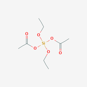 molecular formula C8H16O6Si B084673 Diacetoxydiethoxysilane CAS No. 13170-18-8