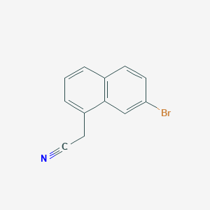 molecular formula C12H8BrN B8467355 7-Bromo-2-naphthalenylacetonitrile 