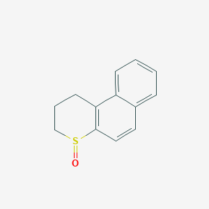 molecular formula C13H12OS B8467360 2,3-Dihydro-4lambda~4~-naphtho[2,1-b]thiopyran-4(1H)-one CAS No. 64244-22-0