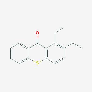 molecular formula C17H16OS B8467469 9H-Thioxanthen-9-one, diethyl- CAS No. 100752-97-4