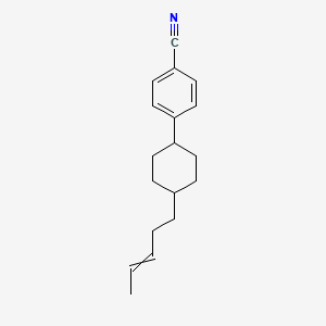 4-[4-(Pent-3-en-1-yl)cyclohexyl]benzonitrile