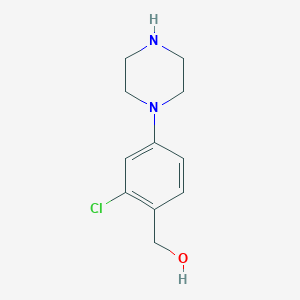 2-Chloro-4-(1-piperazinyl)benzenemethanol