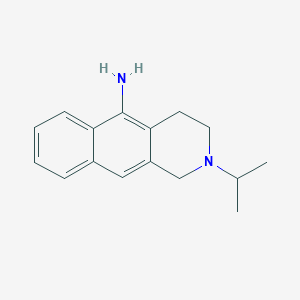 molecular formula C16H20N2 B8467648 2-(Propan-2-yl)-1,2,3,4-tetrahydrobenzo[g]isoquinolin-5-amine CAS No. 62100-60-1