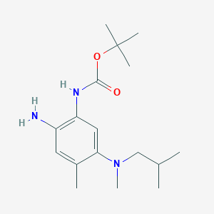 Carbamic acid,[2-amino-4-methyl-5-[methyl(2-methylpropyl)amino]phenyl]-,1,1-dimethylethyl ester