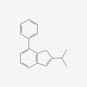 molecular formula C18H18 B8467706 2-isopropyl-7-phenyl-1H-indene 