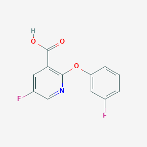 5-Fluoro-2-(3-fluorophenoxy)nicotinic acid