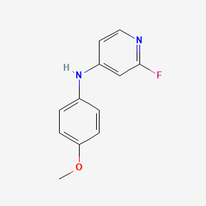 molecular formula C12H11FN2O B8467775 2-fluoro-N-(4-methoxyphenyl)pyridin-4-amine 