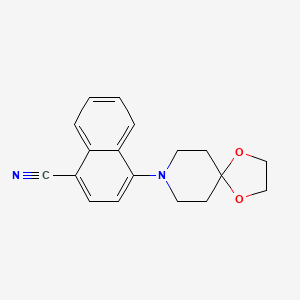 1-Naphthalenecarbonitrile, 4-(1,4-dioxa-8-azaspiro[4.5]dec-8-yl)-