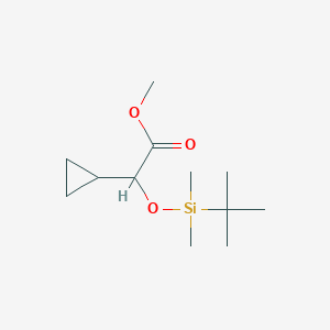 (Tert-butyl-dimethyl-silanyloxy)-cyclopropyl-acetic acid methyl ester