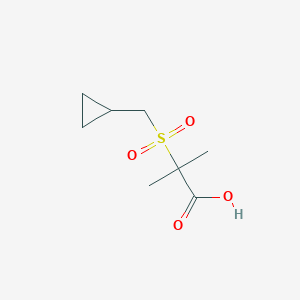 2-Cyclopropylmethanesulfonyl-2-methyl-propionic acid