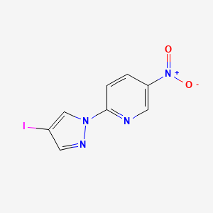 2-(4-iodo-1H-pyrazol-1-yl)-5-nitropyridine