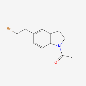 B8467998 1-Acetyl-5-(2-bromopropyl)indoline CAS No. 160968-93-4