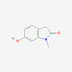 molecular formula C9H9NO2 B084683 6-Hydroxy-1-methylindolin-2-one CAS No. 13383-73-8