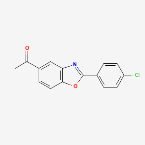 1-(2-(4-Chlorophenyl)benzo[d]oxazol-5-yl)ethanone