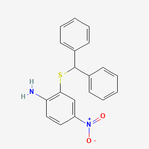 2-[(Diphenylmethyl)sulfanyl]-4-nitroaniline