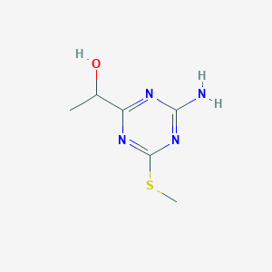 1-(4-Amino-6-(methylthio)-1,3,5-triazin-2-yl)ethanol