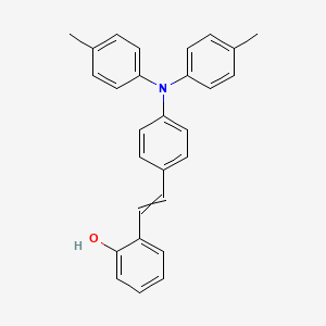 2-(2-{4-[Bis(4-methylphenyl)amino]phenyl}ethenyl)phenol