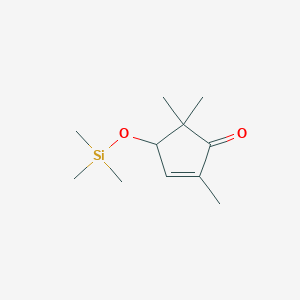 2,5,5-Trimethyl-4-[(trimethylsilyl)oxy]cyclopent-2-en-1-one