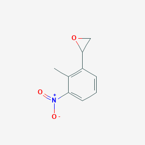 molecular formula C9H9NO3 B8468481 2-(2-Methyl-3-nitrophenyl)oxirane 