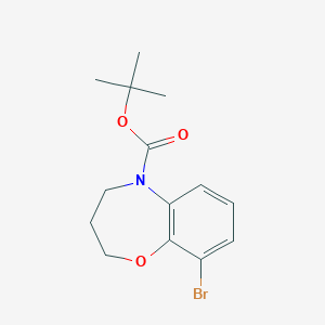tert-butyl 9-bromo-3,4-dihydrobenzo[b][1,4]oxazepine-5(2H)-carboxylate
