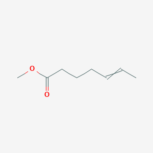 molecular formula C8H14O2 B8468669 5-Heptenoic acid, methyl ester CAS No. 63329-96-4