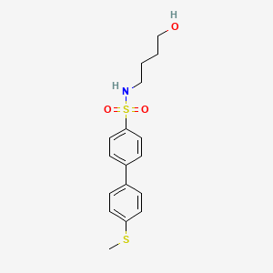 [1,1'-Biphenyl]-4-sulfonamide, N-(4-hydroxybutyl)-4'-(methylthio)-