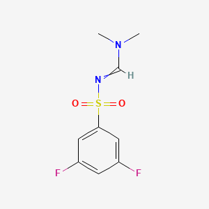 molecular formula C9H10F2N2O2S B8468689 N'-(3,5-difluorophenylsulfonyl)-N,N-dimethylformimidamide CAS No. 1239964-25-0