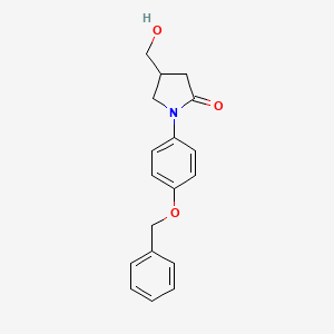 (RS)-1-(4-Benzyloxy-phenyl)-4-hydroxymethyl-pyrrolidin-2-one