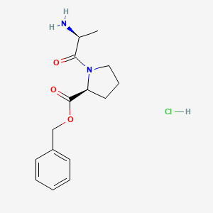 molecular formula C15H21ClN2O3 B8468699 L-alanyl-L-proline, phenylmethyl ester, hydrochloride 