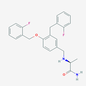 (S)-2-((3-(2-Fluorobenzyl)-4-((2-fluorobenzyl)oxy)benzyl)amino)propanamide