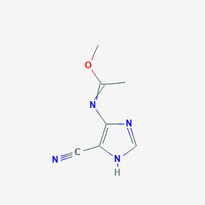 Methyl N-(5-cyanoimidazol-4-yl)acetimidate