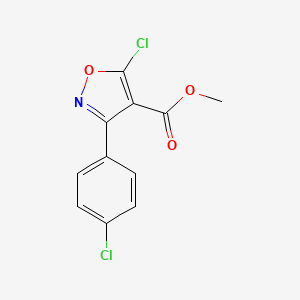 Methyl 5-chloro-3-(4-chlorophenyl)isoxazole-4-carboxylate