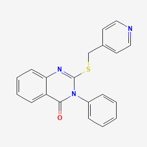 3-phenyl-2(4-pyridylmethylthio)-4(3H)-quinazolinone